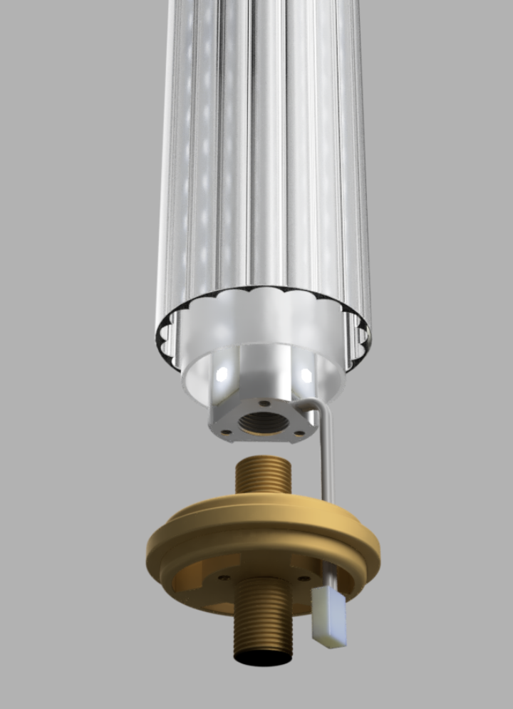 Lightweight exterior lighting system